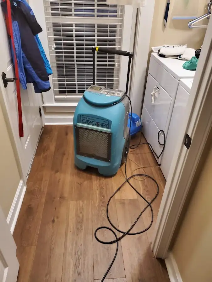 Commercial dehumidifier deployed for Flood Damage Cleanup in Calhoun