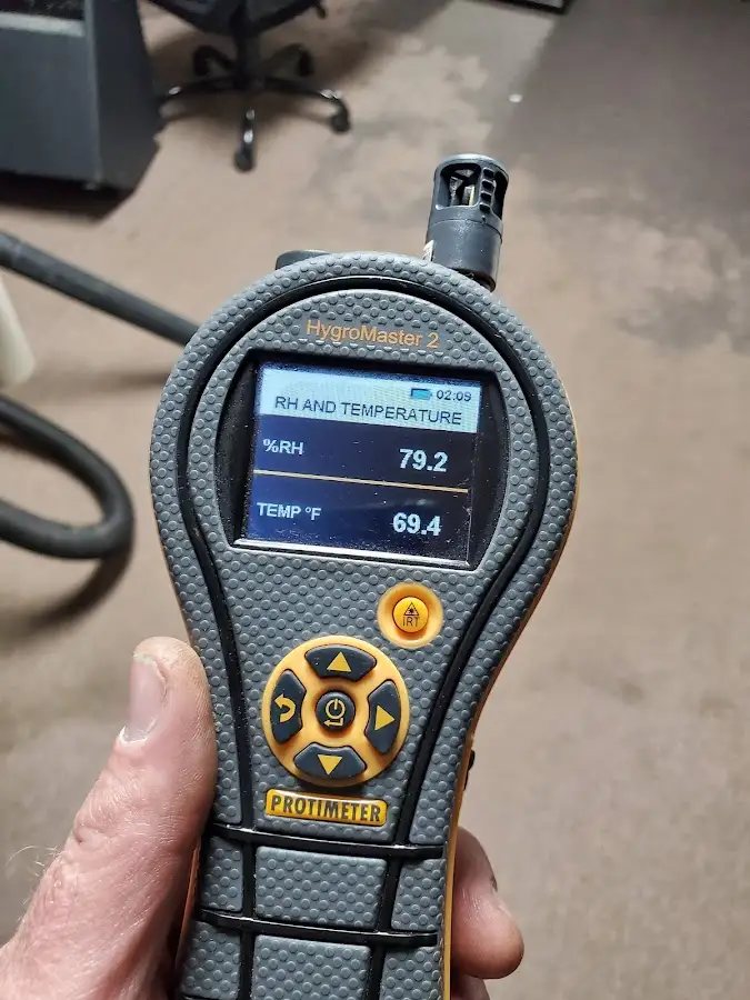 Moisture meter humidity assessment for Fire & Smoke Damage Restoration in Calhoun
