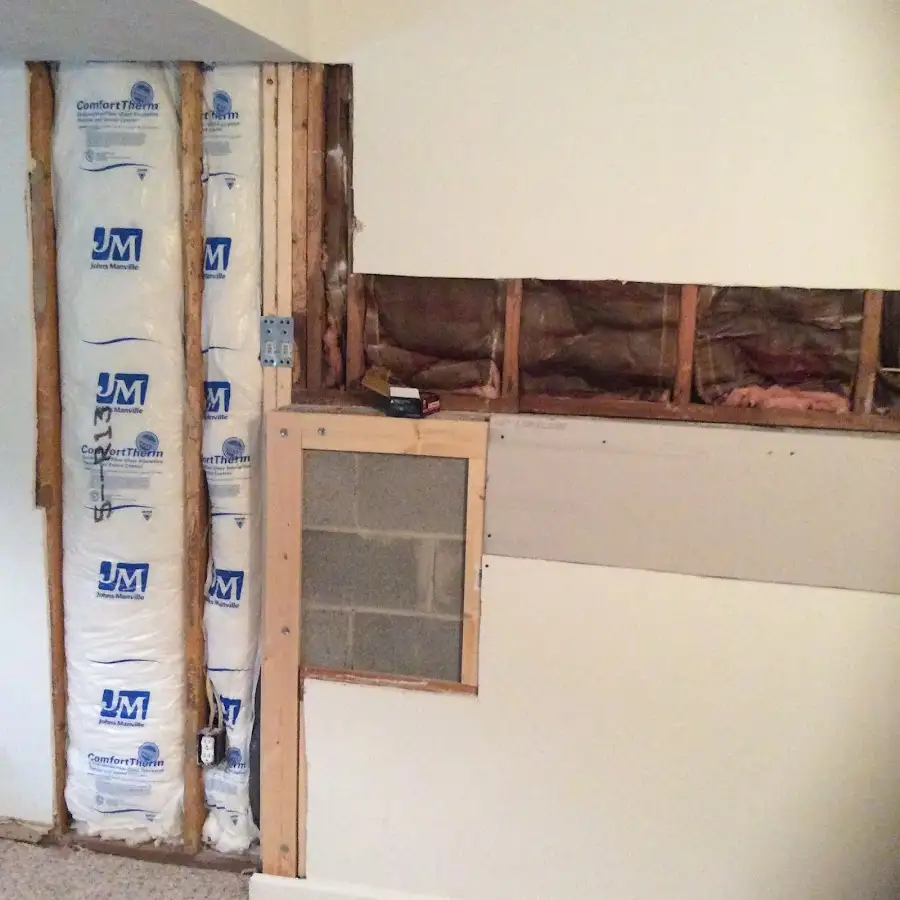 Wall insulation replacement during Contents Cleaning & Restoration in Calhoun